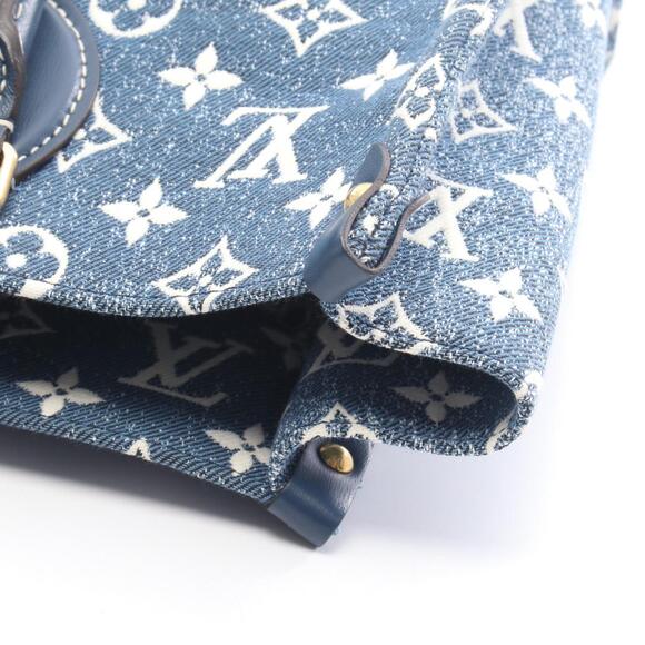 Louis Vuitton On the Go MM Monogram Jacquard Denim Tote Bag, denim and leathe... - Picture 5 of 6